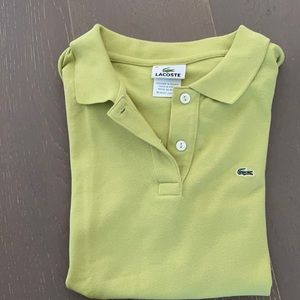 Lacoste Green Polo Short Sleeve Size 42